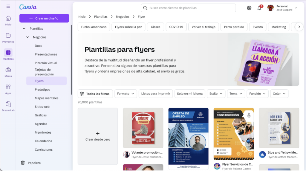 Canva plantillas