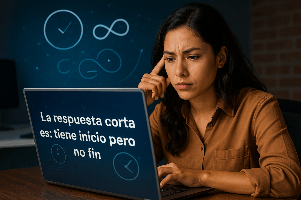 Tiene inicio pero no fin