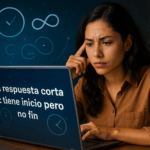 Tiene inicio pero no fin