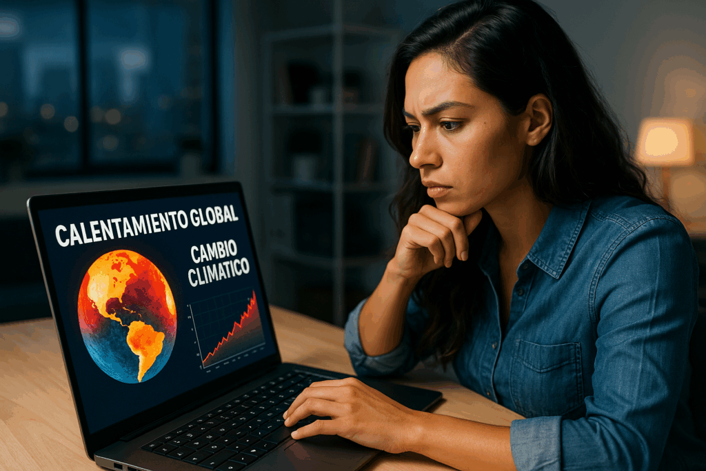cómo se relaciona el calentamiento global con el cambio climático