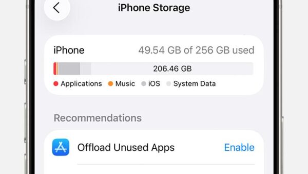 How to check iPhone storage on an Apple iPhone